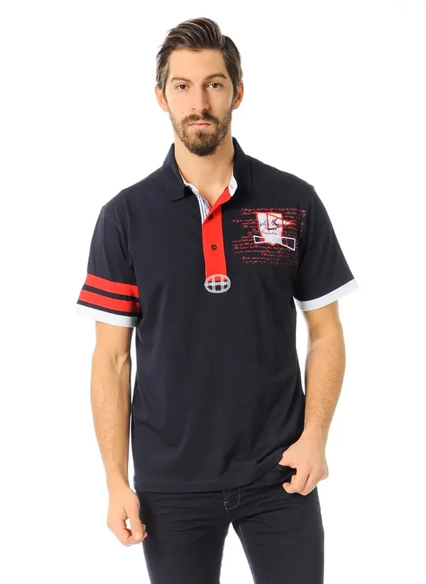 dewberry T8507 Temno modra majica z vzorcem ježka