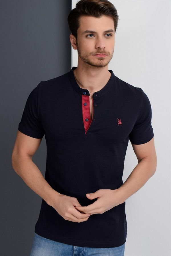 dewberry T8560 DEWBERRY T-SHIRT-LIGHT NAVY BLUE