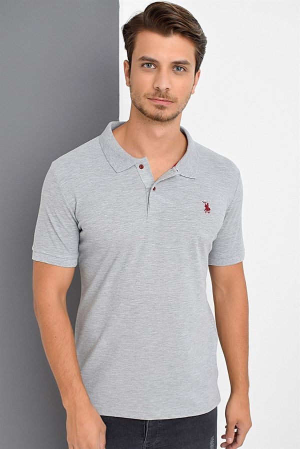 dewberry T8561 DEWBERRY MEN'S TSHIRT-GREY