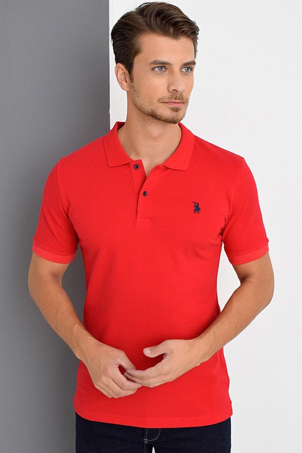 dewberry T8561 DEWBERRY MEN'S TSHIRT-RED