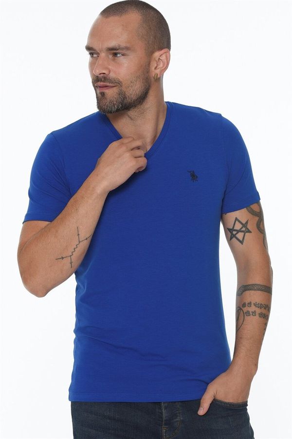 dewberry T8568 DEWBERRY V-NECK MEN'S T-SHIRT-SAKS