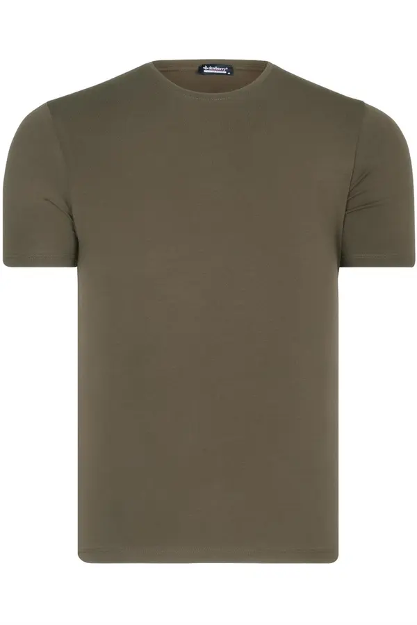 dewberry T8569 OVRATNIK ZA KOLO ROSA MOŠKA MAJICA-NAVADEN KAKI