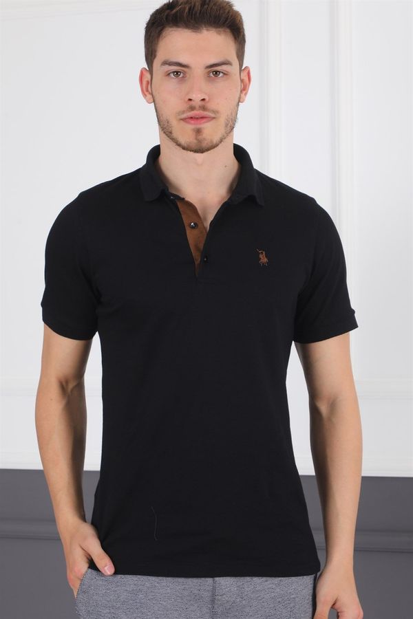 dewberry T8581 DEWBERRY MEN'S T-SHIRT-BLACK