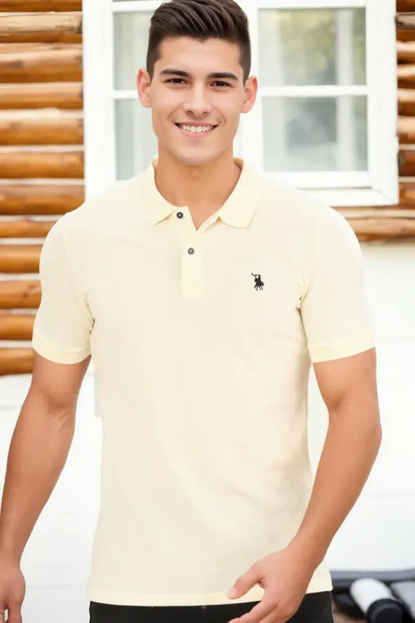 dewberry T9561 DEWBERRY MEN'S TSHIRT-BONE