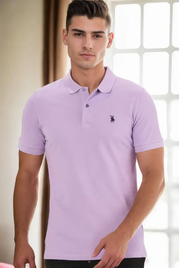 dewberry T9561 DEWBERRY MEN'S TSHIRT-LILAC
