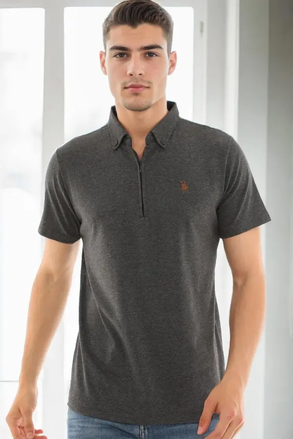 dewberry T9583 DEWBERRY MEN'S T-SHIRT-ANTHRACITE