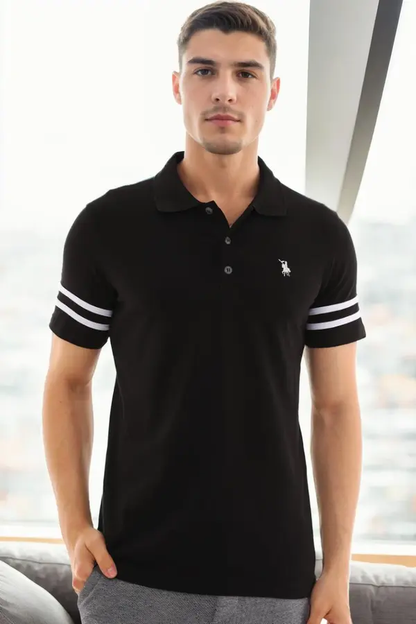 dewberry T9585 DEWBERRY MEN'S T-SHIRT-BLACK