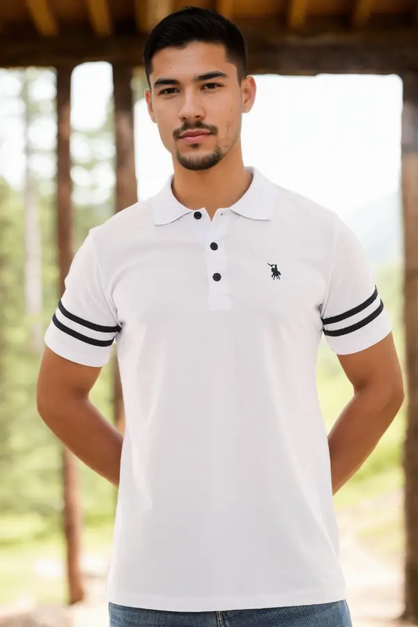 dewberry T9585 DEWBERRY MEN'S T-SHIRT-WHITE