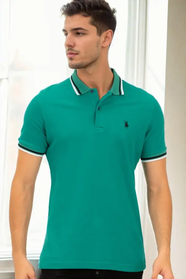 dewberry T9594 DEWBERRY MEN'S T-SHIRT-GREEN