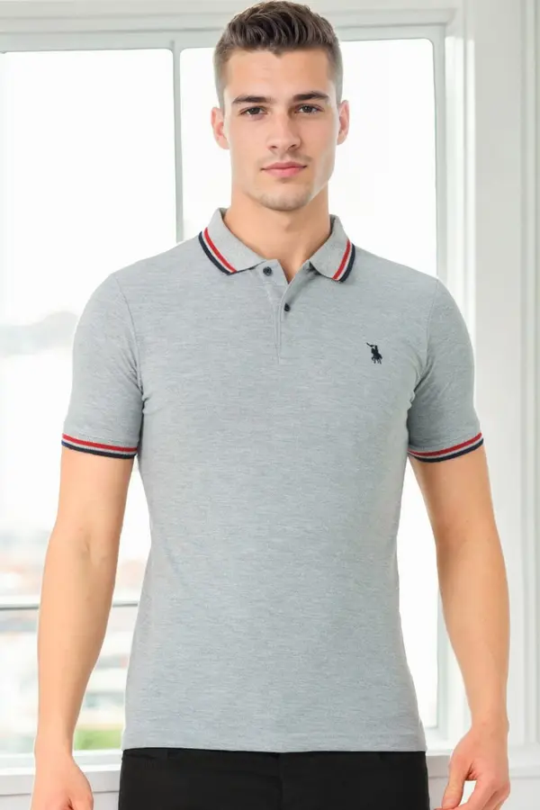 dewberry T9594 DEWBERRY MEN'S T-SHIRT-GREY