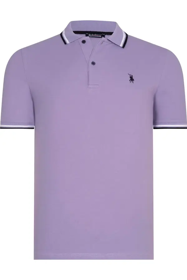 dewberry T9594 DEWBERRY MEN'S T-SHIRT-Lilac