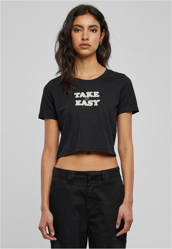 Mister Tee Take It Daisy Cropped Tee black