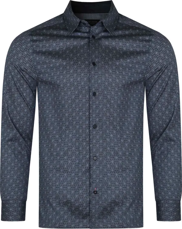 TED BAKER LONDON Ted Baker London - Temno modra srajca Pavia