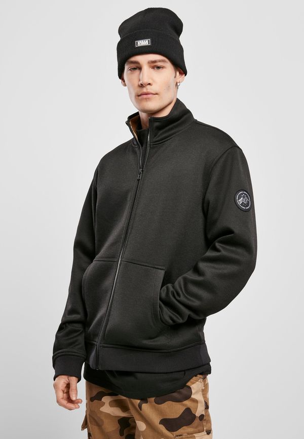 Urban Classics Teddy Bonded Zip Jacket Charcoal