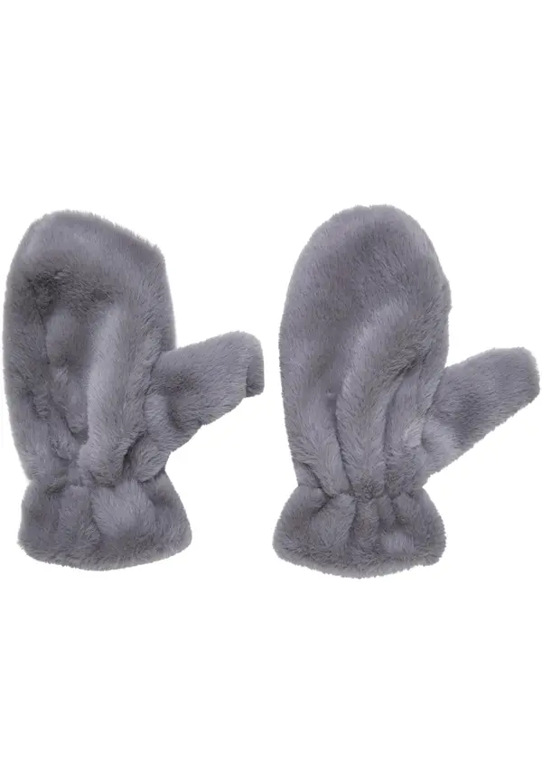 Urban Classics Teddy Mitten light grey gloves