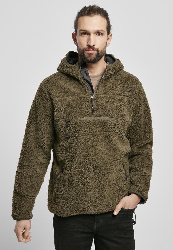 Brandit Teddyfleece Worker Pullover Jacket Olive