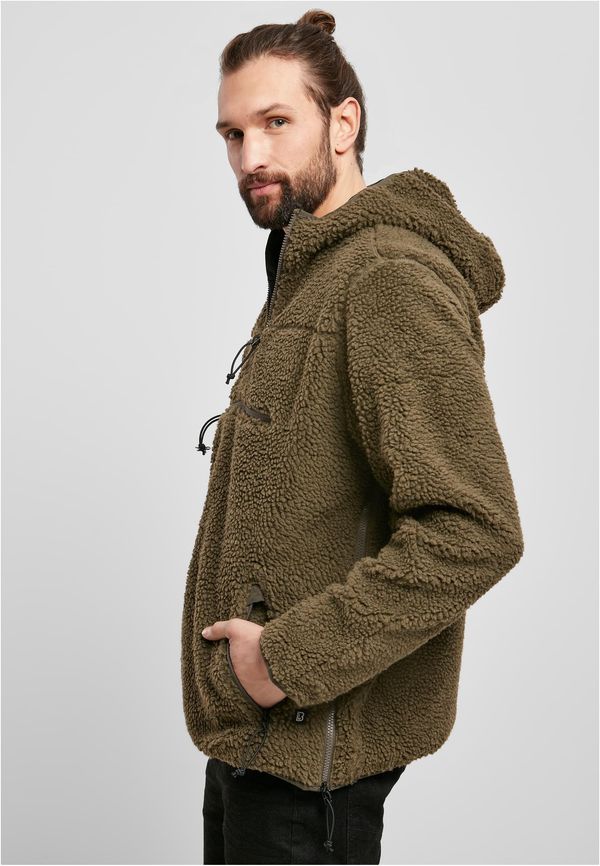 Brandit Teddyfleece Worker Pullover Jacket Olive