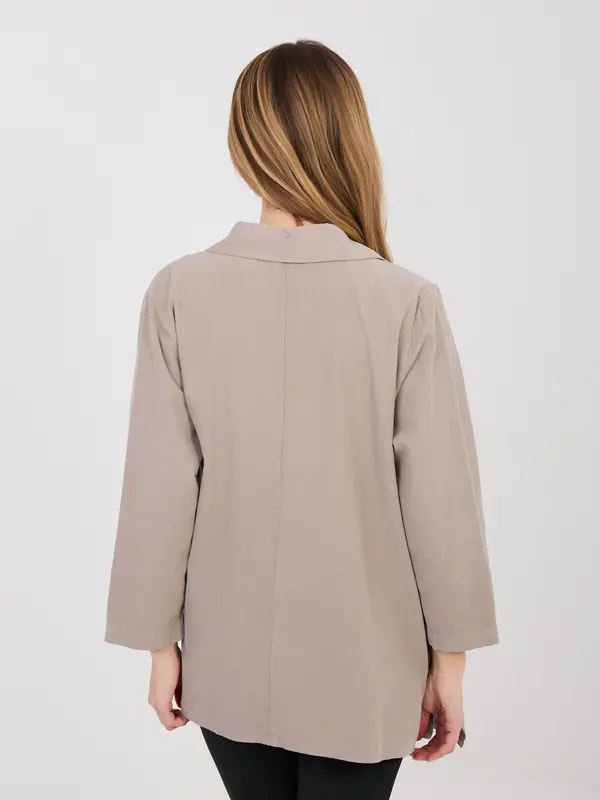 RUE PARIS Temno bež srajca