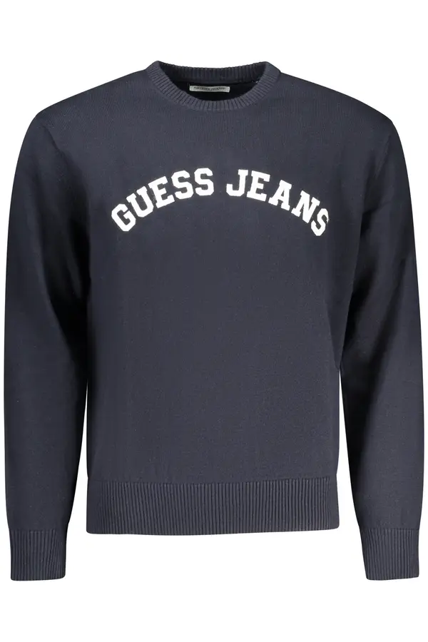 GUESS JEANS Temno moder pulover Guess Jeans