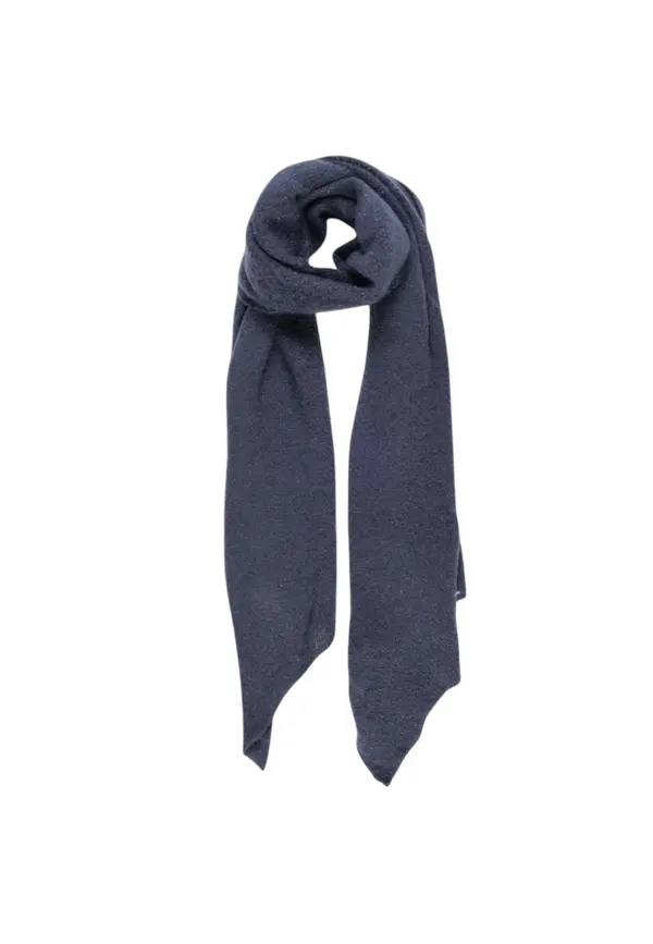 Pieces Temno moder šal z lureksom