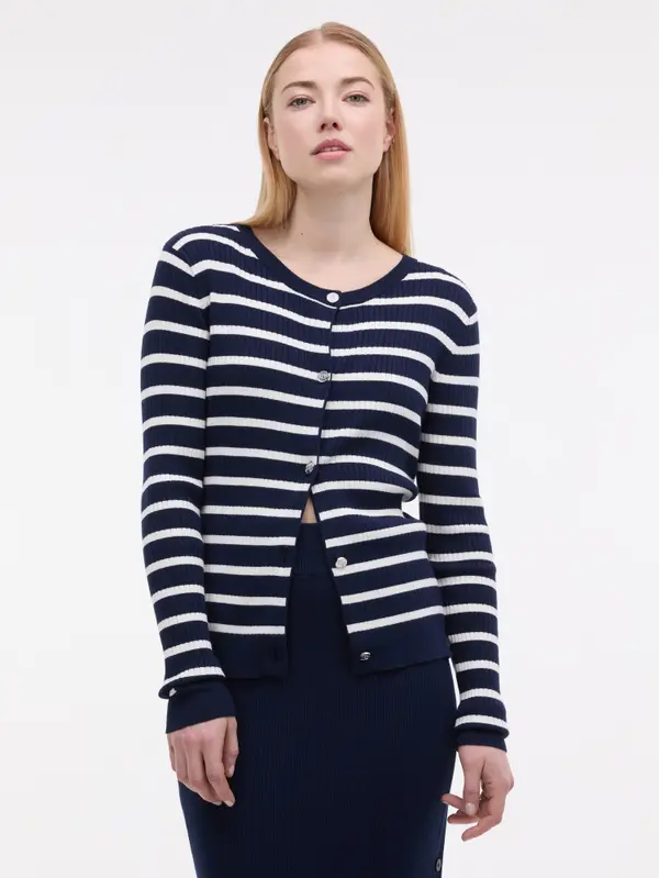 Orsay Temno moder ženski kardigan ORSAY