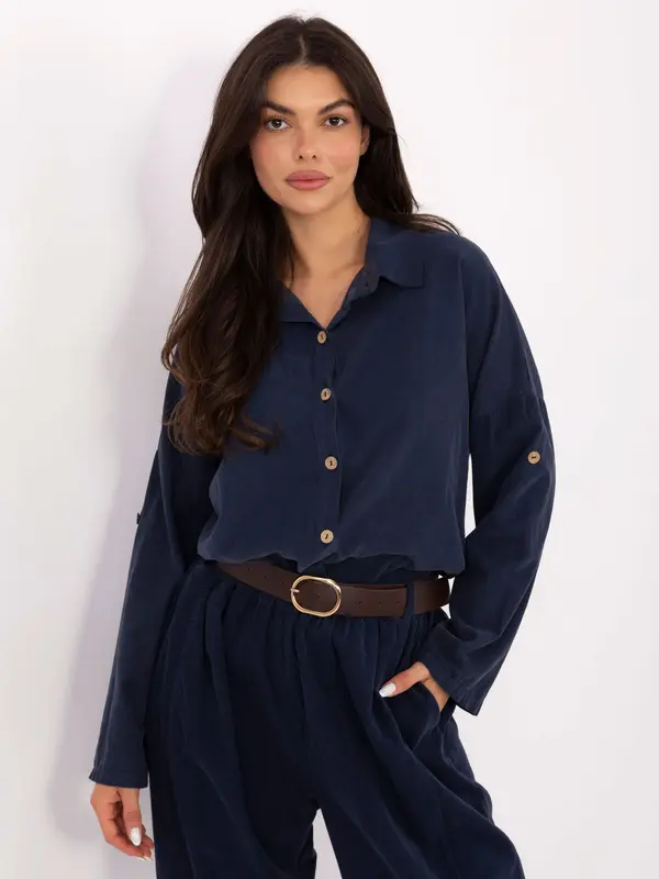 Italy Moda Temno modra ženska majica