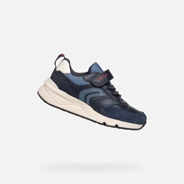 GEOX Temno modri fantovski superge Geox Rooner Boy