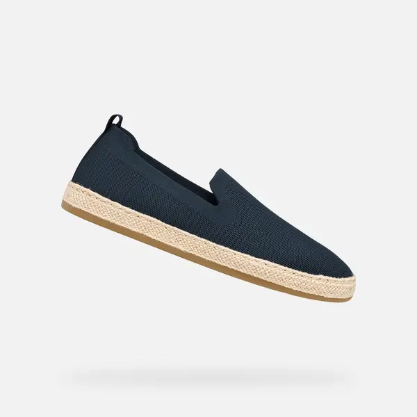 GEOX Temno modri moški slip-on copati Geox Pantelleria