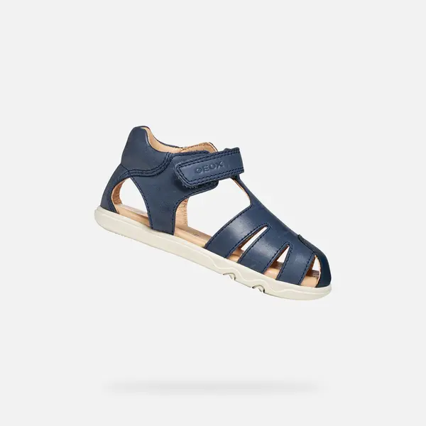 GEOX Temno modri sandali za fante Geox Steppieup