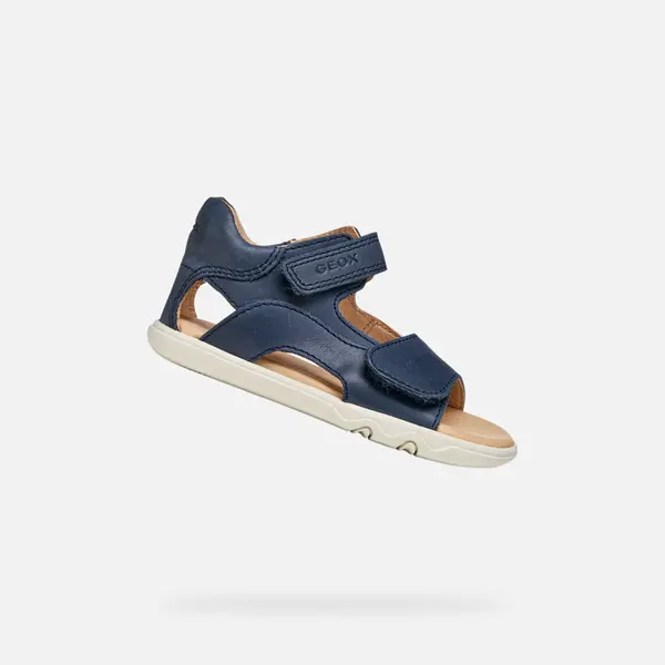 GEOX Temno modri sandali za fante Geox Steppieup