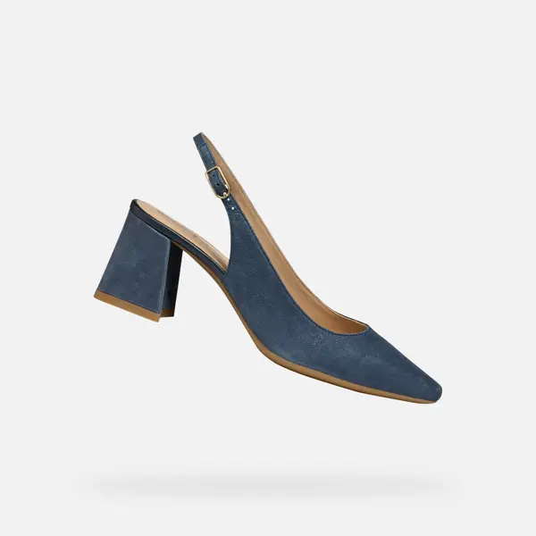 GEOX Temno modri ženski sandali Geox Giselda