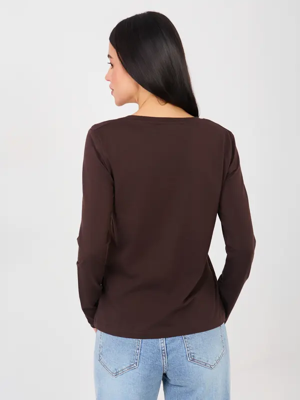 RUE PARIS Temno rjava bluza