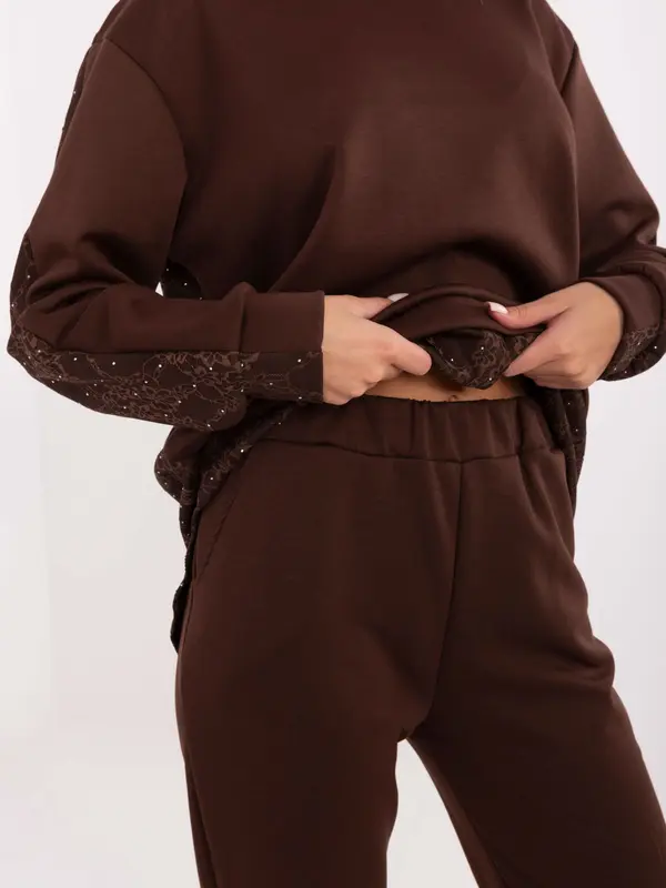 Italy Moda Temno rjava trenirka