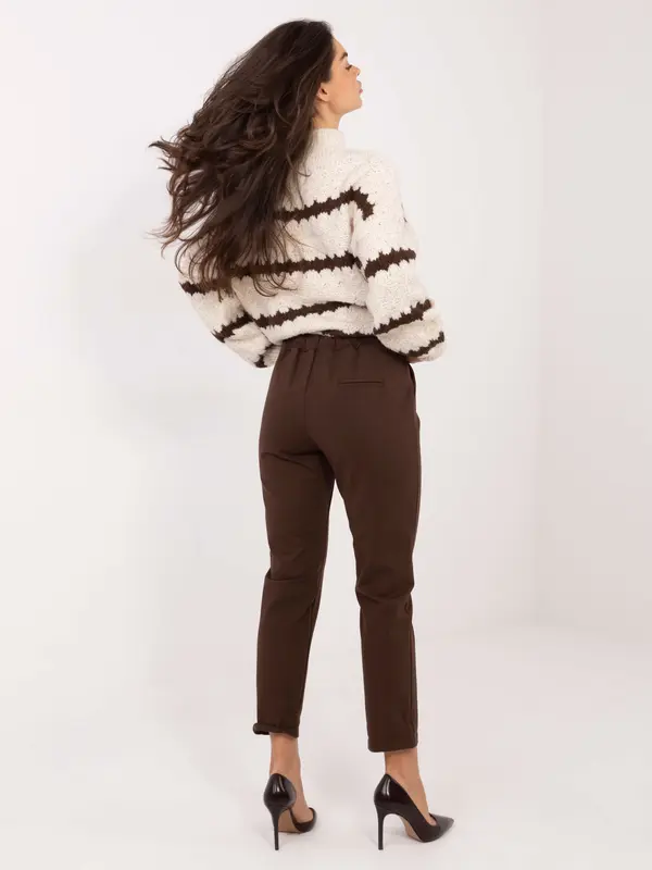 Factory Price Temno rjave hlače