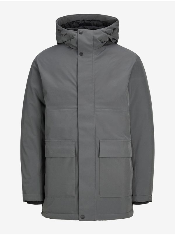 Jack & Jones Temno siva moška zima Parka Jack & Jones Tate - moški