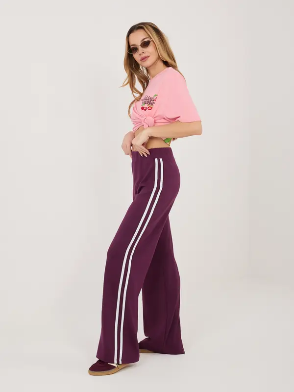 RELEVANCE Temno vijolične trenirke