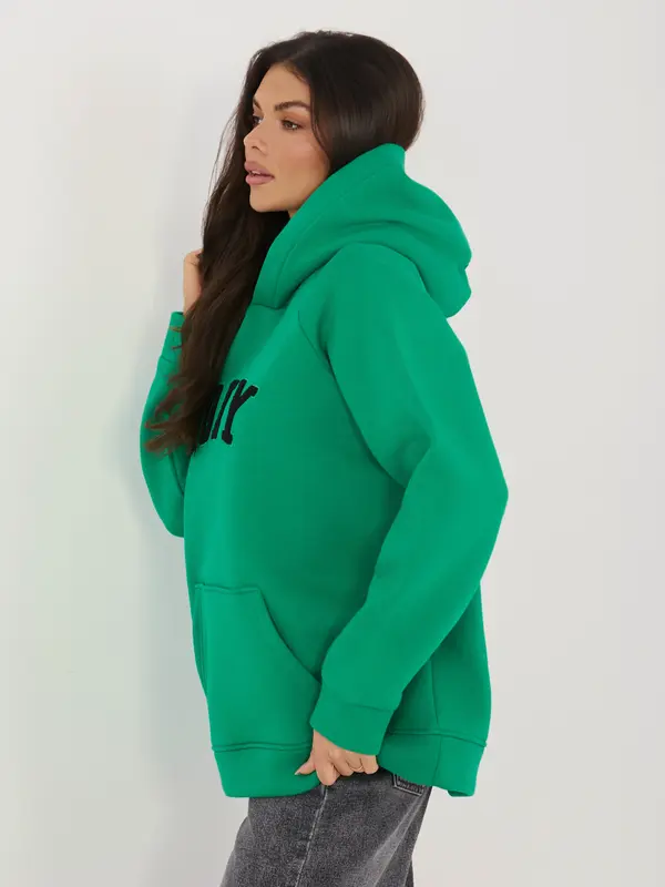 RUE PARIS Temno zelena prevelika jopa