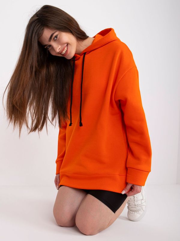 Fashionhunters Tenerife Orange Women's Hoodie