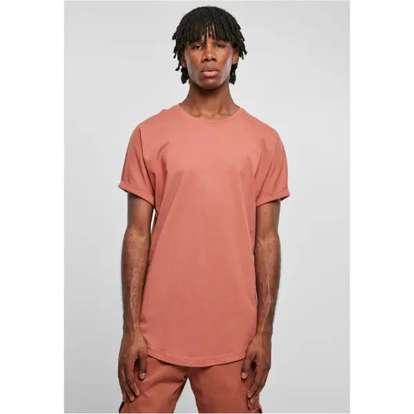 Urban Classics Terracotta Long Shape Turnup Tee