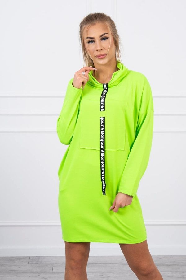 Kesi Tie dress green neon