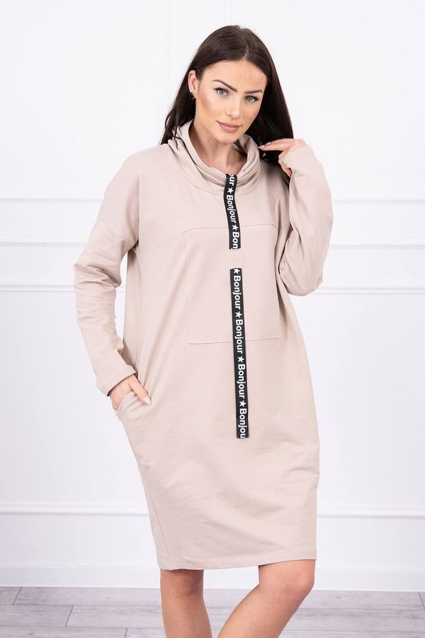 Kesi Tie dress light beige