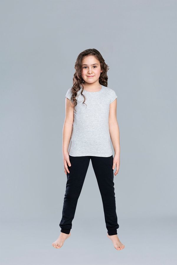 Italian Fashion Tola Short Sleeve T-Shirt for Girls - melange