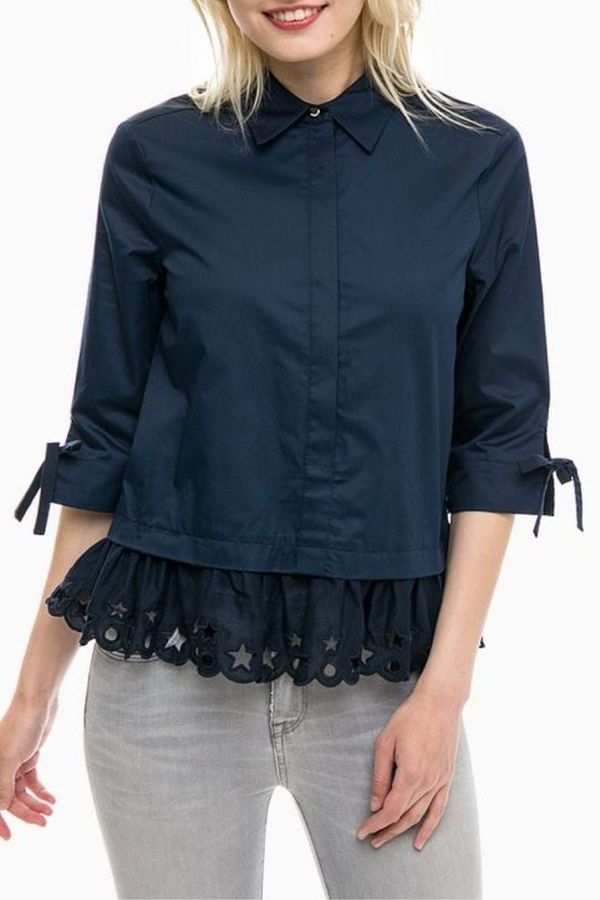 Tommy Hilfiger Tommy Hilfiger Blouse - HAYETTE BLOUSE 1/2 S dark blue