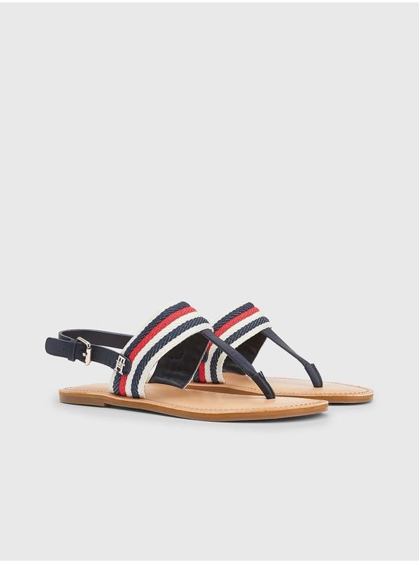 Tommy Hilfiger Tommy Hilfiger Dark blue Leather Pattern Sandals Tommy Hilfige - Ladies