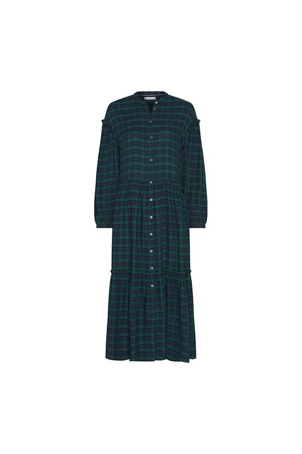 Tommy Hilfiger Tommy Hilfiger Dress - BEA TARTAN SHIRT DRESS 3/4 SLV green