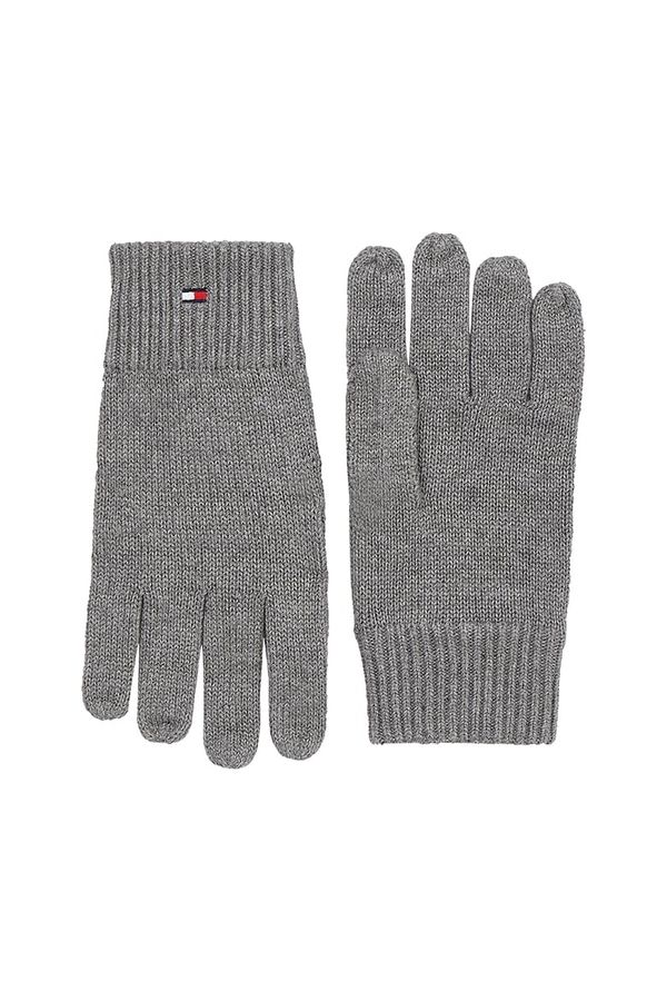 Tommy Hilfiger Tommy Hilfiger Gloves - ESSENTIAL FLAG KNITTED GLOVES grey