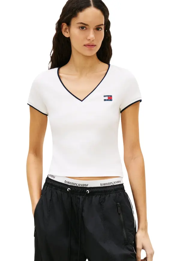 Tommy Hilfiger Jeans Tommy Hilfiger majica z V-izrezom