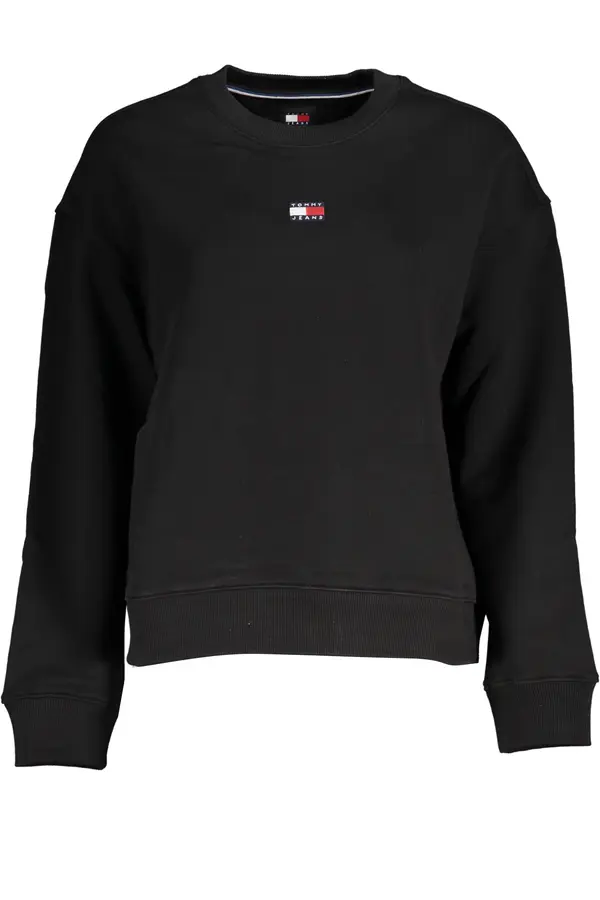 Tommy Hilfiger TOMMY HILFIGER MEN'S BLACK ZIPLESS SWEATSHIRT