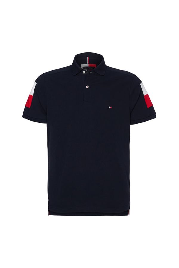 Tommy Hilfiger Tommy Hilfiger Polo shirt - GS SLEEVE COLOR BLOCK SLIM POLO dark blue