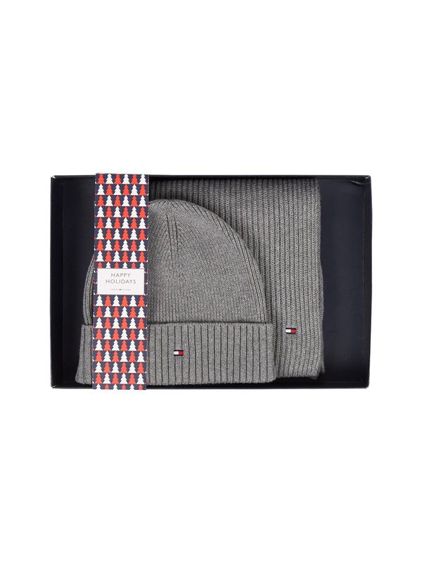 Tommy Hilfiger Tommy Hilfiger Set - ESSENTIAL SCARF &amp; BE grey